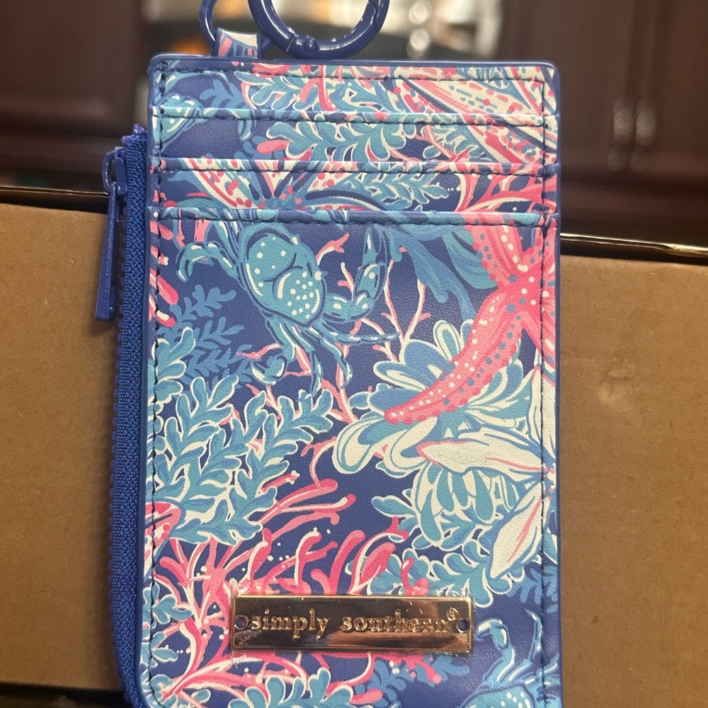 NEW Simply Southern Vibrant Reef ID Coin Wallet